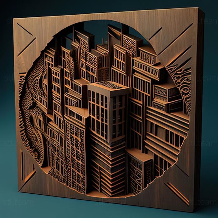 3D model st city street (STL)